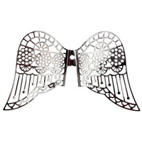 Large Angel Filigree Wings Craft Charm - Factory Seconds
