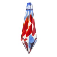Crystal Point - Multicolour Red and Blue x 38mm