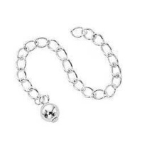 Extender Chain - Silver Plated - 3" With 5mm Ball