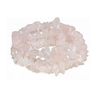 Gemstone Beads - Semi-Precious Chips - 16" Strand x Rose Quartz