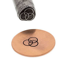 Metal Stamping Tool Steel Design Stamp - Triple Circles