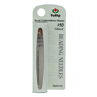 Tulip Beading Needles Size 10 Short - 4 in Vial for beading & embroidery