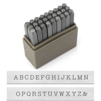 Impressart Alphabet Letter Metal Punch Stamp Set - Typewriter Upper Case x 3mm