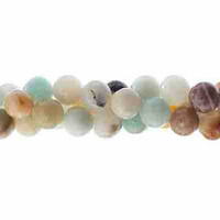 Semi-Precious Round Beads - Amazonite Natural x 6mm