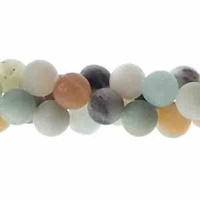 Semi-Precious Round Beads - Amazonite Natural Matt x 6mm