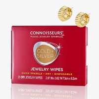 Jewellery Cleaner Polish Wipes Compact by Connoisseurs 