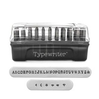 ImpressArt Signature Letter Metal Stamp Set - Typewriter Uppercase x 3mm