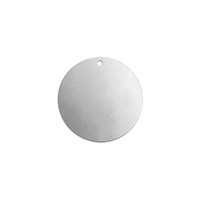 Premium Metal Stamping Blank - 16ga Aluminium Circle with Hole x 19mm