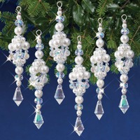 Beaded Ornament Kit - Crystal Icicle Drops