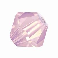 Preciosa Crystal Bicone Beads - Rose Opal x 4mm