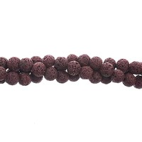 Lava Beads - Sedona Red 8mm x 8" strand