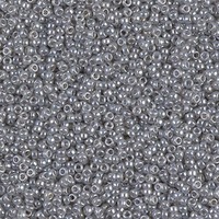 Miyuki Glass Seed Beads - Size 15/0 x Silver Gray Ceylon