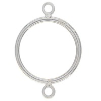 Sterling Silver Round Chandelier with Connector Rings