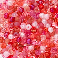 Czech Glass Seed Beads Size 6/0 - Rose