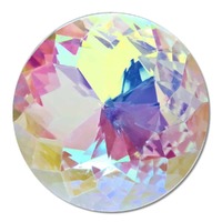 Large Crystal AB Sun Disc - No Hole