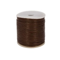 Leather Cord Round Brown 10metres - 2mm diameter