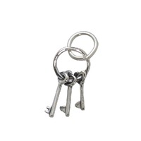 Sterling Silver Charm with Jump Ring - Keys on Ring