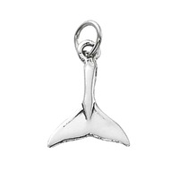 Sterling Silver Charm with Jump Ring - Whale Tail