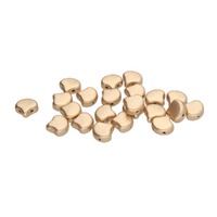 Ginko Beads Czech Shield - Crystal Bronze Pale Gold