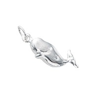 Sterling Silver Charm with Jump Ring - Whale