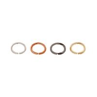 Oval Jump Rings Assorted Colours - 4x5mm