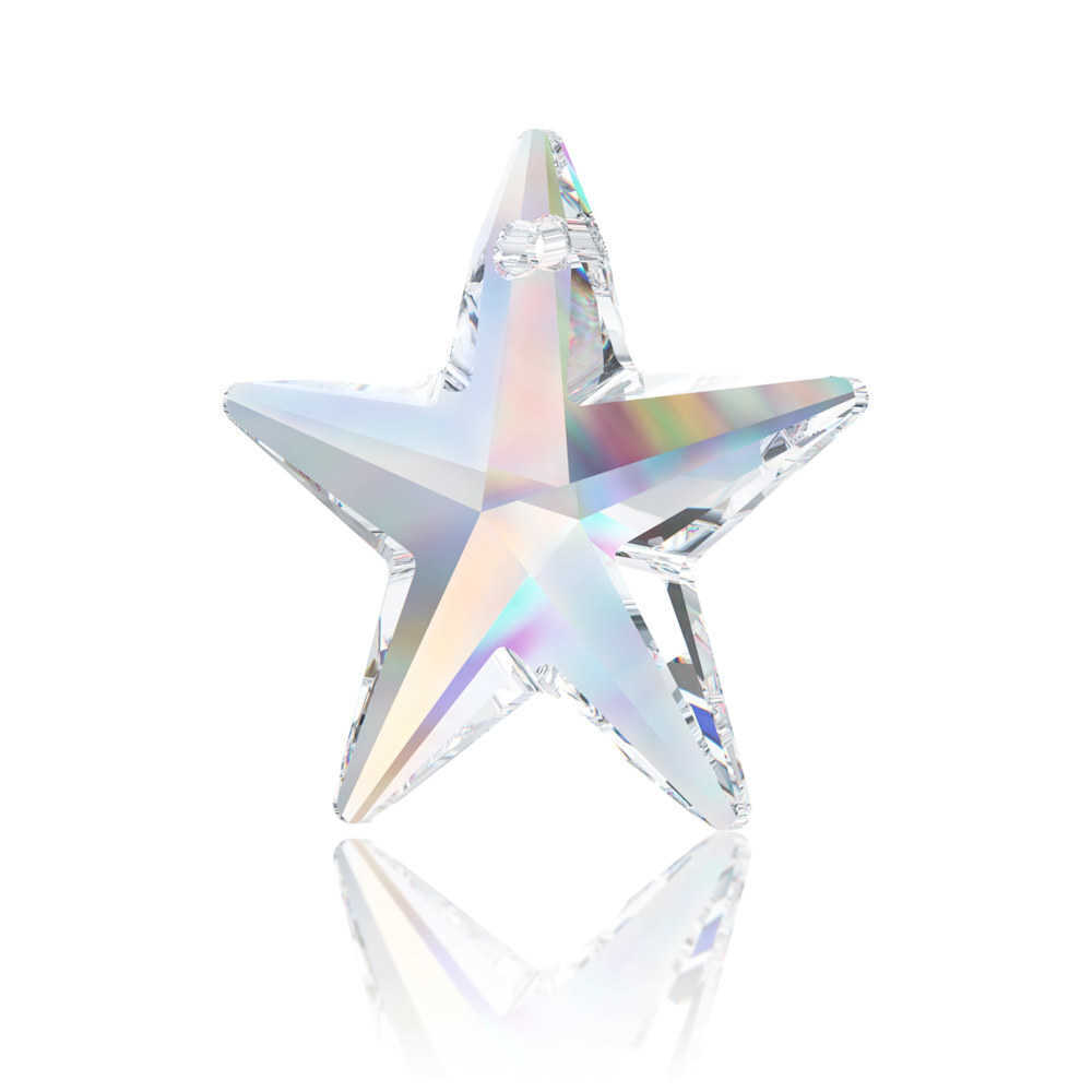Swarovski Crystal Star Pendant Crystal AB