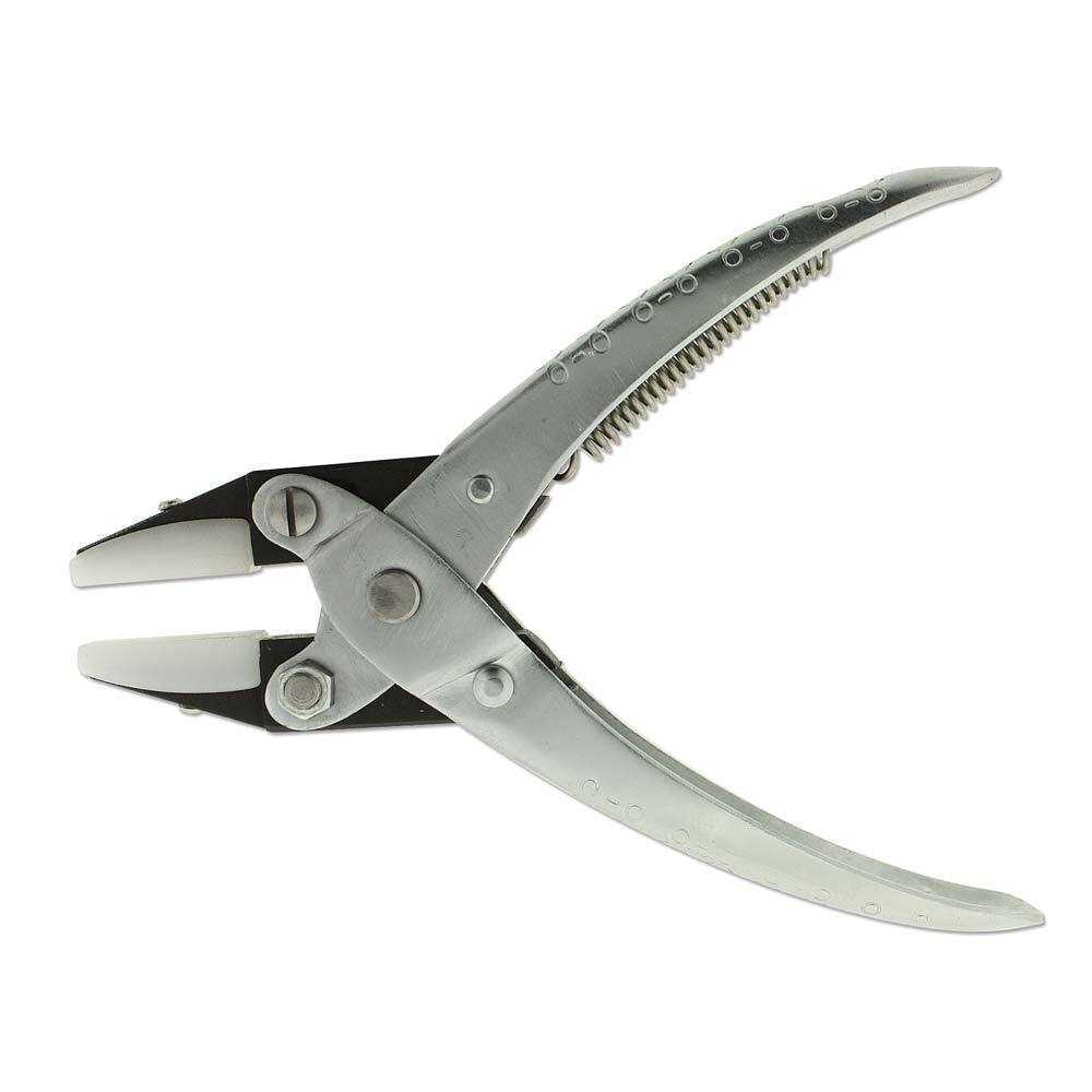 Nylon Jaw Flat Nose Parallel Pliers with Spring