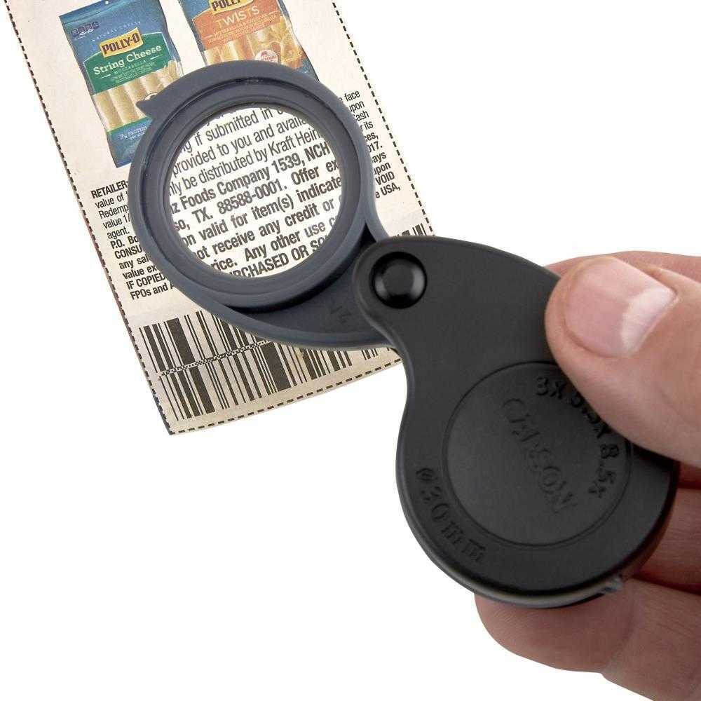 Portable Magnifier Loupe 3x to 8.5x power magnification