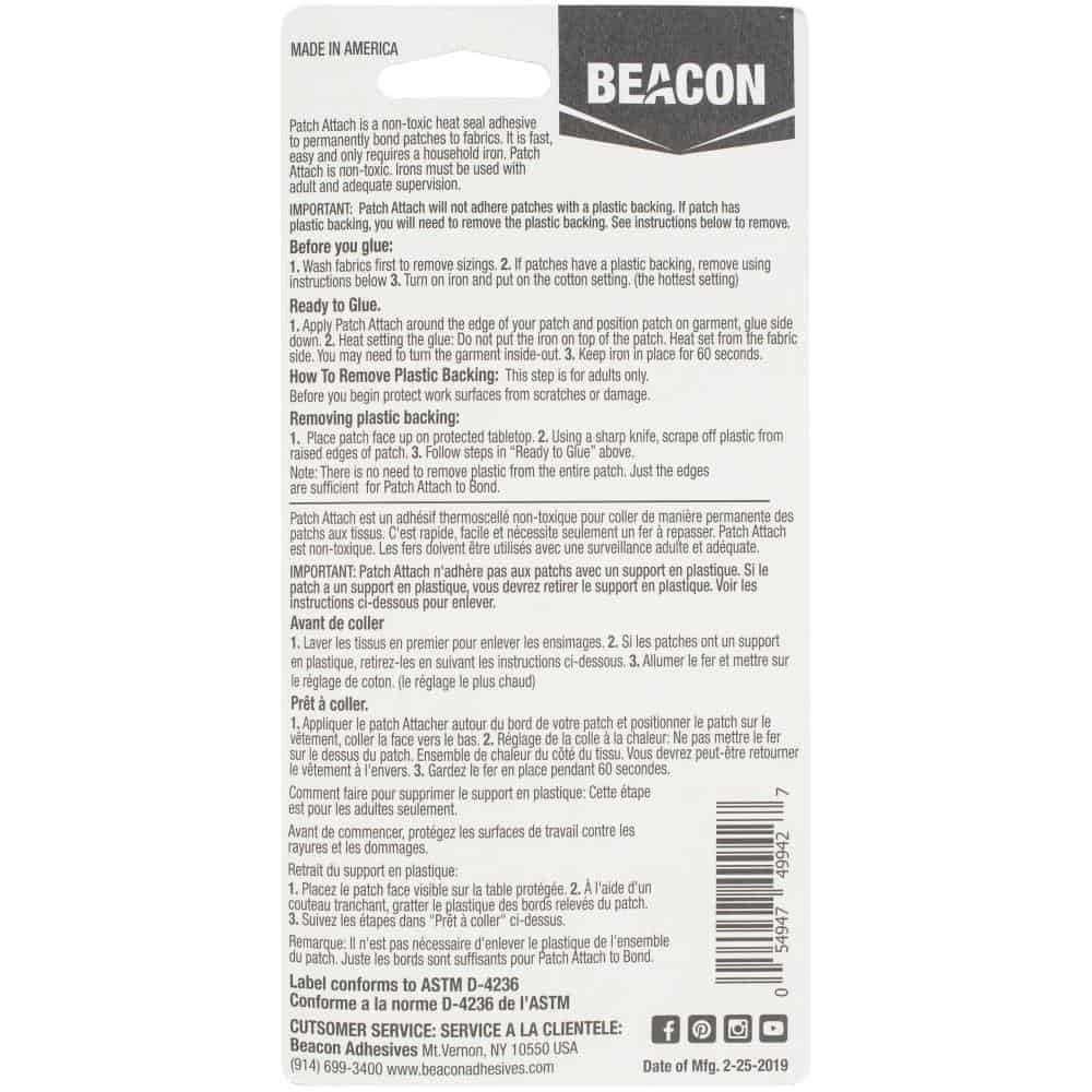 Beacom Patch Attach Adhesive Glue, 1 pz