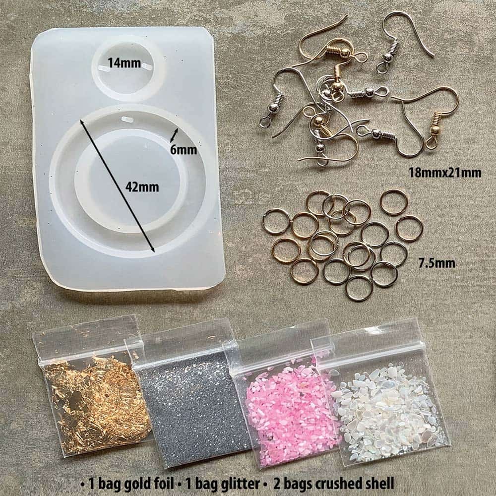 Resin Mini Kit Hoop Earrings