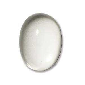 Cabochon - Preciosa Glass Oval - Clear 18mm x 13mm