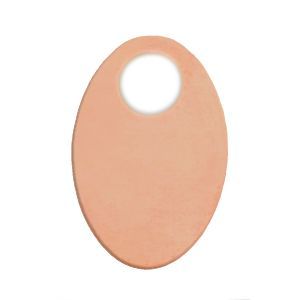 30mm stamping washer 24ga oval copper blank metal