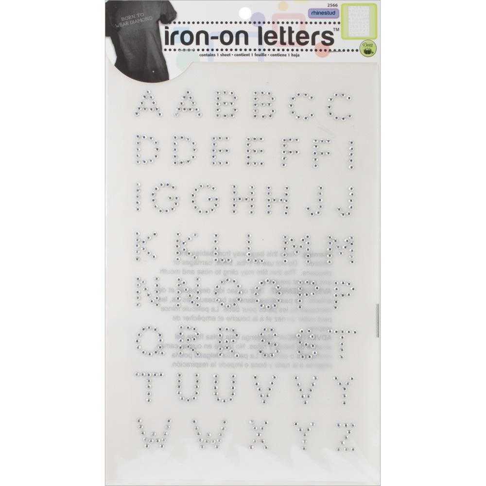Iron-on Letters | Silver Uppercase Block