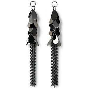 Dangle Charms - Styled By Tori Spelling - Hematite Teardrop Chains x 110mm