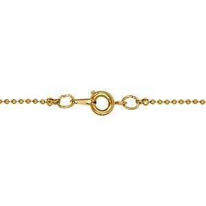 Ball Chain Necklace - Gold Plated 1.2mm x 18"