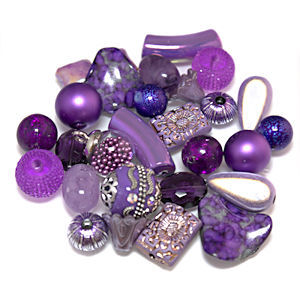 Inspirational Bead Mix - Orchid x 50Grams
