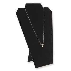 Necklace ~ Chain Cardboard Display Stand - Black Velvet x 320mm