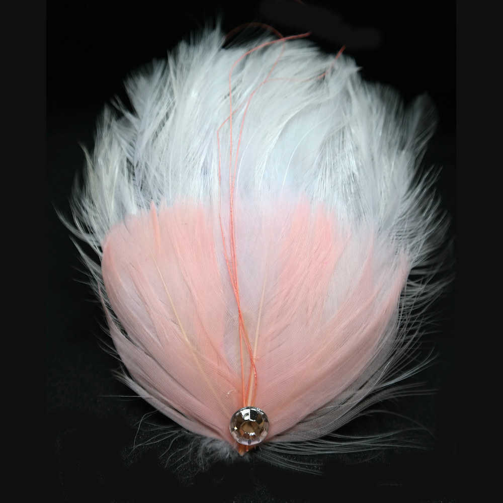 Feather Corsage with Diamante Embellishment