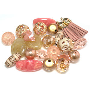 Inspirational Bead Mix - Caliente Coral x 50Grams