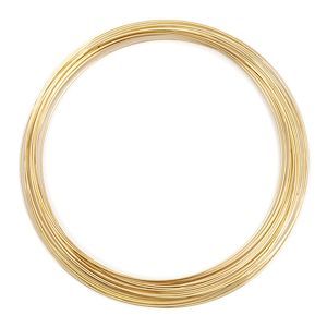Beadalon Round Memory Wire - Necklace - Gold Plated x 18 Loops
