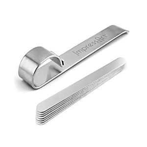 Impressart Bracelet Bending Bar Kit Including 7 x Aluminum Bracelet Blanks