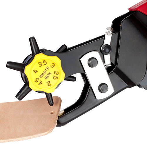 Deluxe Leather Hole Punch with adjustable dial & no fraying