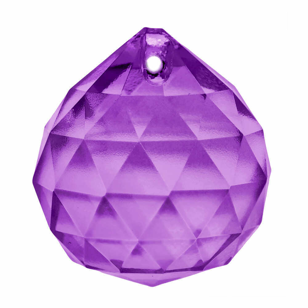 Crystal Sphere Purple x 30mm Chandelier Beads