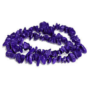 Gemstone Beads - Semi-Precious Chips x Purple Candy Jade
