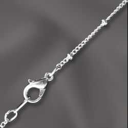 Satellite Chain Necklace - Silver Plated x 18"