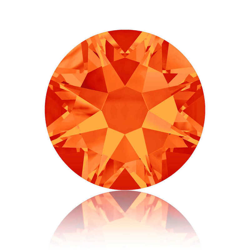 Swarovski Crystal Flat Back Rhinestones - Fire Opal SS16 - 4mm x 20