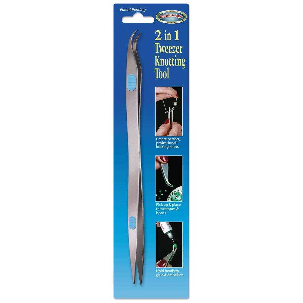 Bead Buddy 2 In 1 Tweezer and Knotting Tool