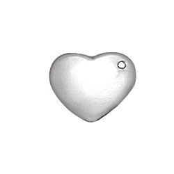 Sterling Silver Blank Engraveable Pendant - Heart 10x12mm