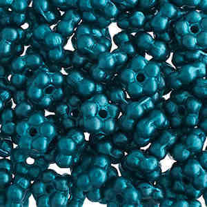 Czech Preciosa Forget-Me-Knot Flower Beads - Pastels Teal Blue 5mm x 50