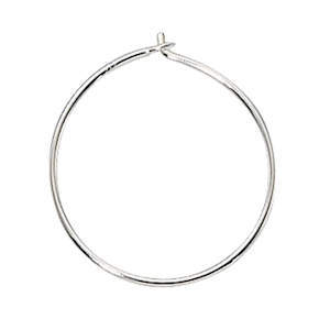 Beading Hoops - Silver Filled 18mm x 1 Pair